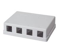 Logilink - Scatola montata su superficie per 4 chiavi Keystone Jack