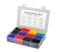 Logilink Set 800 Tubi Colorati Guaina Termorestringente per Isolamento Cavi