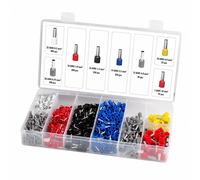 Logilink Set con 1200 Puntalini Isolati per Cavi da 0,5 a 10 mm²
