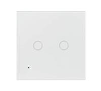 LogiLink SH0112 - Interruttore da parete Wi-Fi Smart Home (2 posizioni), controllabile tramite app, IP20, compatibile con Tuya, supporta Amazon Alexa e Google Home