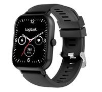 LogiLink Smartwatch 'Edge', 1,83" LCD touch screen, impermeabile, protezione IP68, chiamate, e-mail, SMS, notifica social media, monitoraggio del sonno, fitness, salute, gestione dello sport, colore