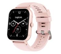 LogiLink Smartwatch 'Edge', 1,83", schermo LCD touch screen, impermeabile, protezione IP68, chiamate, e-mail, SMS, notifica social media, monitoraggio del sonno, fitness, salute, gestione dello sport