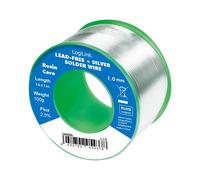 Logilink Stagno in Rotolo per Saldatura Senza Piombo Argento 0,3% ø 1 mm