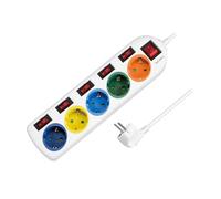 `LogiLink Steckdosenleiste 5-fach,5xCEE 7/3,m. 6Sch` ACC NUOVO