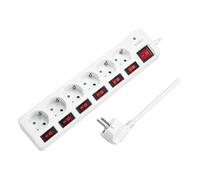 `LogiLink Steckdosenleiste 6-fach,6xCEE 7/3,m. 7Sch` ACC NUOVO