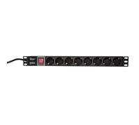 LogiLink Steckdosenleiste 8-fach (CEE7/7) PDU Steckdosenleiste Rack PDU8C01