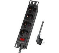 Logilink Strip a 4 vie con interruttore, 10 NEW