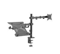 LOGILINK BP0175 - Supporto per monitor, 1 display 1 NB, 17'' - 32'', 376 mm, montagg