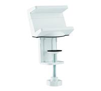 Organizer da scrivania per cavi e prese multiple con morsetto di fissaggio