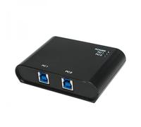LOGILINK UA0216 - Switch USB 3.0 a 2 porte, presa USB-A su 2 prese USB-B