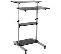 LogiLink Tavolo per lavoro in piedi o seduti Regolabile in altezza, con rulli
