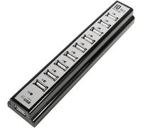 LogiLink UA0096 10 Porte Hub USB 2.0 Nero