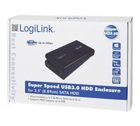LogiLink UA0107 Custodia per hard disk da 3.5 3.5 pollici USB 3.2 (Gen 1x1)