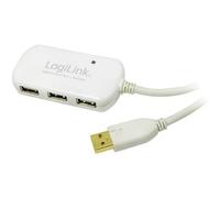 LogiLink UA0108 Cavo USB USB 2.0 Spina USB-A, Presa USB-A 12.00 m Bianco contat