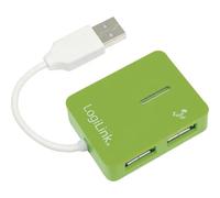 LogiLink UA0138 Hub USB 4 Porte USB-A USB 2.0 480 MBit/s Verde