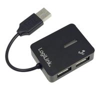 LogiLink UA0139 4 Porte Hub USB 2.0 Nero