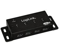 LOGILINK UA0149 - Hub USB 3.0 a 4 porte con alimentatore, metallo