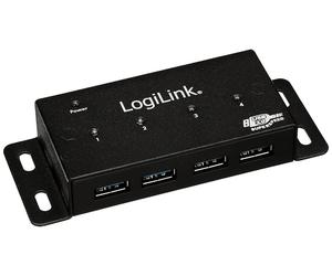 Logilink UA0149 USB 3.0 HUB 4-port, metal, incl. power display Sin (Playstation)