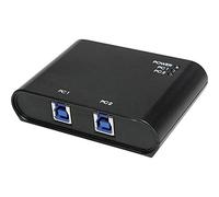 LOGILINK UA0216 - Switch USB 3.0 a 2 porte, presa USB-A su 2 prese USB-B