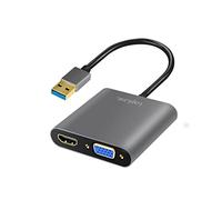 LOGILINK UA0234 - Adattatore, connettore USB-A > presa HDMI +VGA + 1080p 60 Hz