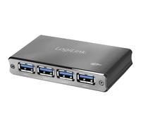 LogiLink UA0282 Hub USB 4 Porte USB-A USB 3.0 5 GBit/s Contenitore in allumini