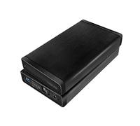 LOGILINK UA0284 - Custodia esterna per SATA HDD da 3,5'', USB 3.0, alluminio, nera