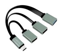 LogiLink UA0315 Hub USB 3 Porte USB-A USB 3.2 Gen1 5 GBit/s con spina USB-C Ne