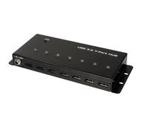 LOGILINK - UA0317 perno e concentratore USB 3.0 (3.1 Gen 1) Type-B 5000 Mbit / s Nero