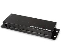 LogiLink UA0318 - Hub USB 2.0, 7 porte, versione industriale