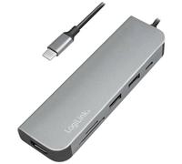 LogiLink UA0343 USB-C® (USB 3.1) Multiport Hub Alluminio