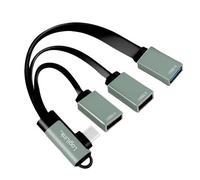 LogiLink UA0361 3 Porte USB-C® (USB 3.1) Multiport Hub Argento