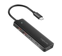 LogiLink UA0412 - Hub USB-C ultra sottile (USB 3.2 Gen 2), 4 porte (2 USB-A, 2 USB-C)