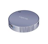 LogiLink UA0438 - Alloggiamento magnetico USB 3.2 Gen2 SSD, 100 W PD (PowerDelivery), compatibile con MagSafe, dimensioni SSD fino a 2TB