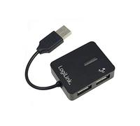 LOGILINK UA0139 - Hub USB 2.0, 4 porte, ''Smile'' nero