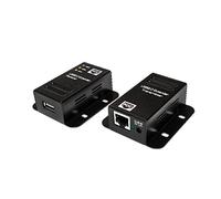 LogiLink Extender USB UA0267 - USB 2.0, connettore A a presa A, Cat.5, fino a 50 m, Nero