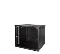 LogiLink W09A54B ECO - Armadio da parete 9HE (560 mm di profondità), Flat Pack (smontato), 48,26 cm (19"), colore: Nero