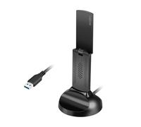 LogiLink WL0251 - Adattatore Wi-Fi 6E USB 5,8 GHz con supporto magnetico, WPA/WPA2, WPA3, 5 W, LED