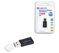 LOGILINK - WLAN WL0086A, Nero, Senza fili, USB, IEEE 802.11b, IEEE 802.11g, IEEE 802.11n, WLAN, 128-bit WEP, 64-bit WEP, WPA, WPA2, WPS