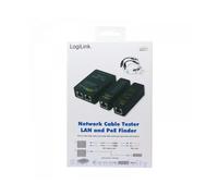 LogiLink WZ0015P tester per cavo di rete Nero (Cabletester LAN & PoE Finder - WZ0015P - Warranty: 48M)