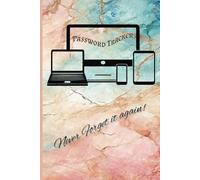Login and Password Keeper Book|Aesthetic Watercolor Pastel Background|Colo Notebook|Colorful Marble Pattern Organizer and Tracker