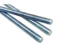 LogistSystem Asta filettata M16 x 500 mm (50 cm) in acciaio zincato, 1 pezzo barra filettata con filettatura metrica completa - perno filettato con i resistenza 5.8, DIN 976
