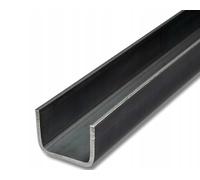LogistSystem Profilo a U 20 x 20 x 2 mm in acciaio grezzo - Lunghezza: 1000 mm (100 cm) - Acciaio con grande stabilità e resistenza alla flessione - Profilo a U ideale per la costruzione e