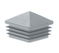 LogistSystem Tappi per pali a forma di piramide, 80 x 80 mm, quadrati | tappo, plastica, coperchio, resistente ai raggi UV, tappi lamellari, vestibilità stabile, versatile, per esterni, interni