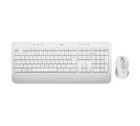Logitech 920-011038 Tastiera Mouse Incluso Ufficio Bluetooth Qwerty Nordic Bianco (logitech Signature Mk650)