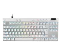 Logitech G PRO X TKL RAPID, tastiera gaming senza tastierino numerico con interruttori analogici magnetici, modalità di attivazione rapida, azionamento e RGB personalizzabile, US INT'L QWERTY - Bianco