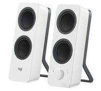 Logitech Z207 Altoparlanti per PC Wireless Bluetooth, Audio Stereo, 10 Watt, Ingresso Audio 3.5 mm, Jack per Cuffie, Multidispositivo, Easy Switch , Presa UK, PC/TV/Smartphone/Tablet, Bianco