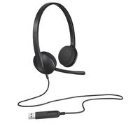 Logitech 981-000475 cuffia e auricolare Cablato A Padiglione Ufficio USB tipo A Nero