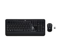 Logitech Advanced Combo Kit Mouse e Tastiera, Layout Inglese Qwerty, Nero