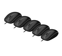 Logitech B100-910-003357 Optical Business Mouse - Set di 5 mouse professionali, colore: Nero
