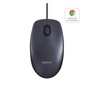 Logitech B100 Mouse USB Cablato, 3 Pulsanti, Rilevamento Ottico, Ambidestro, PC/Mac / Laptop/Chromebook - Nero